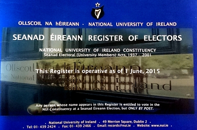 Seanad Eireann Register Cover