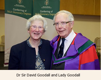 Dr Sir David Goodall and Lady Goodall