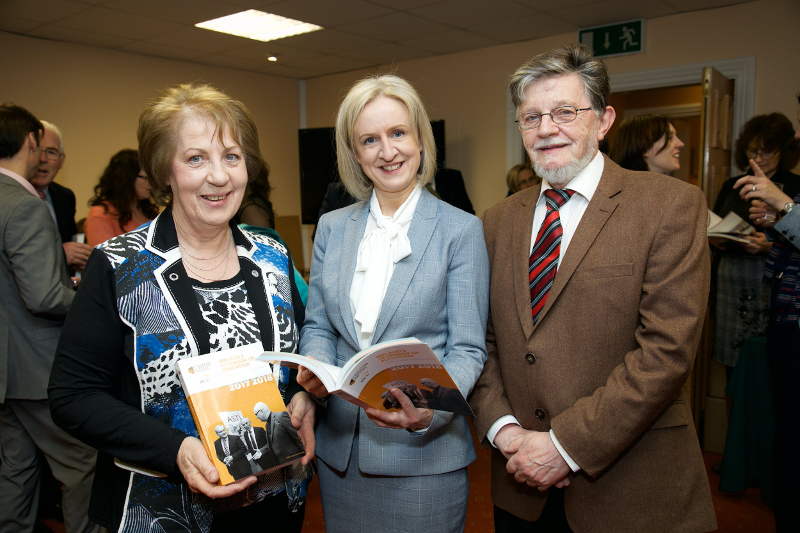 Phyllis Mitchell, Founder and Publisher of Ireland's Yearbook of Education with editorial board members Dr Selina McCoy Education Research Coordiantor at the ESRI, and Pat O'Mahony Education Research Officer ETBI.