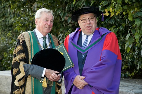 NUI Chancellor Dr Maurice Manning and Dr Brian Cowen 