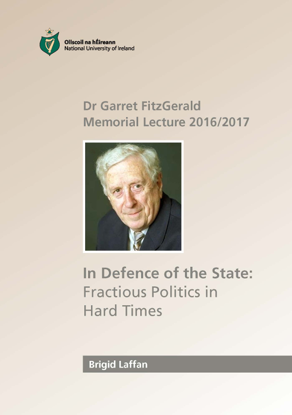 Dr Garret FitzGerald Memorial Lecture 2013/14 September 25th Lecture