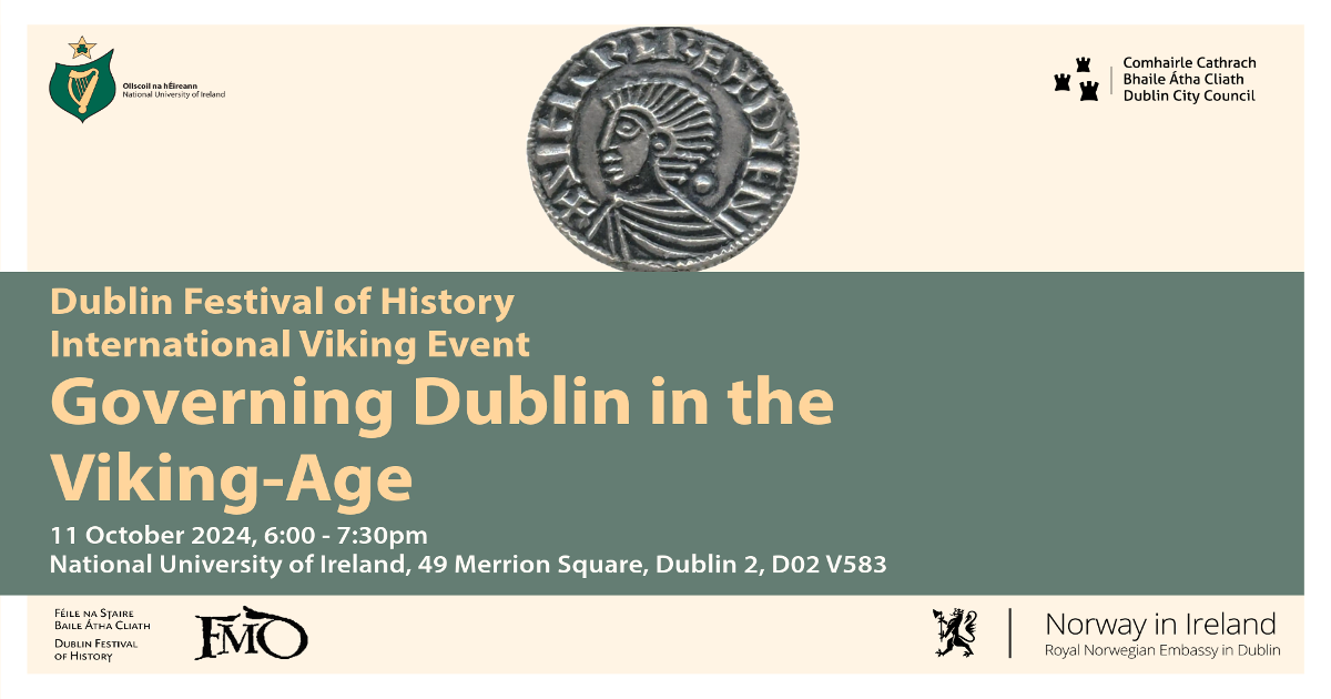 Dublin Festival of History International Viking Event Banner 2024