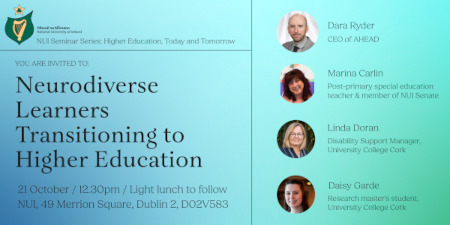 Image - NUI Higher Education Seminar Series: Neurodiverse Learners Transitioning to Higher Education