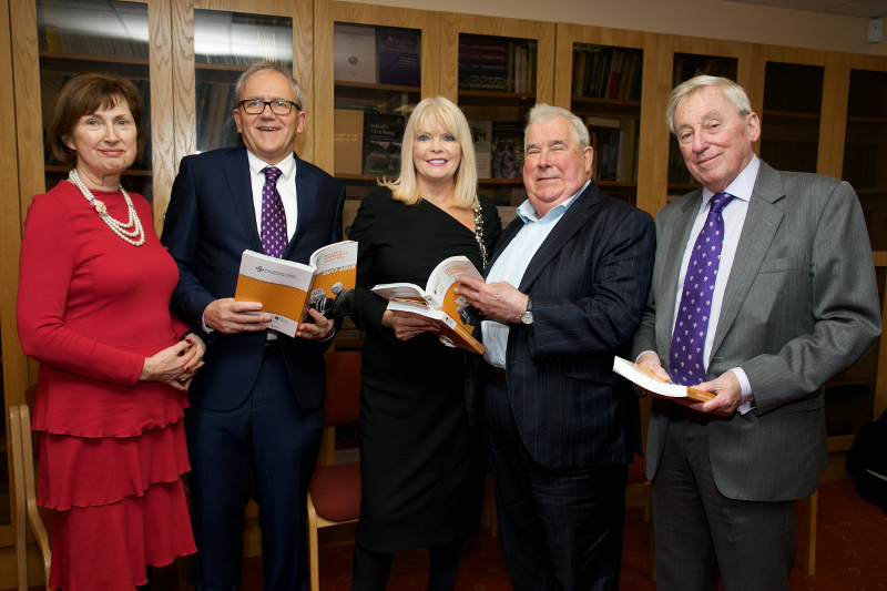 Dr Attracta Halpin, NUI Registrar; Brian Mooney, Editor, Education Matters; Minister of State for Higher Education, Mary Mitchell O'Connor, TD; Prof John Coolahan, Professor Emeritus of Education, Maynooth University; Dr Maurice Manning, NUI Chancellor