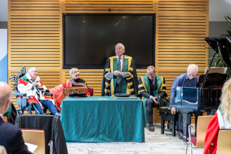 Chancellor Dr Maurice Manning: Seóirse Bodley Honorary Conferring