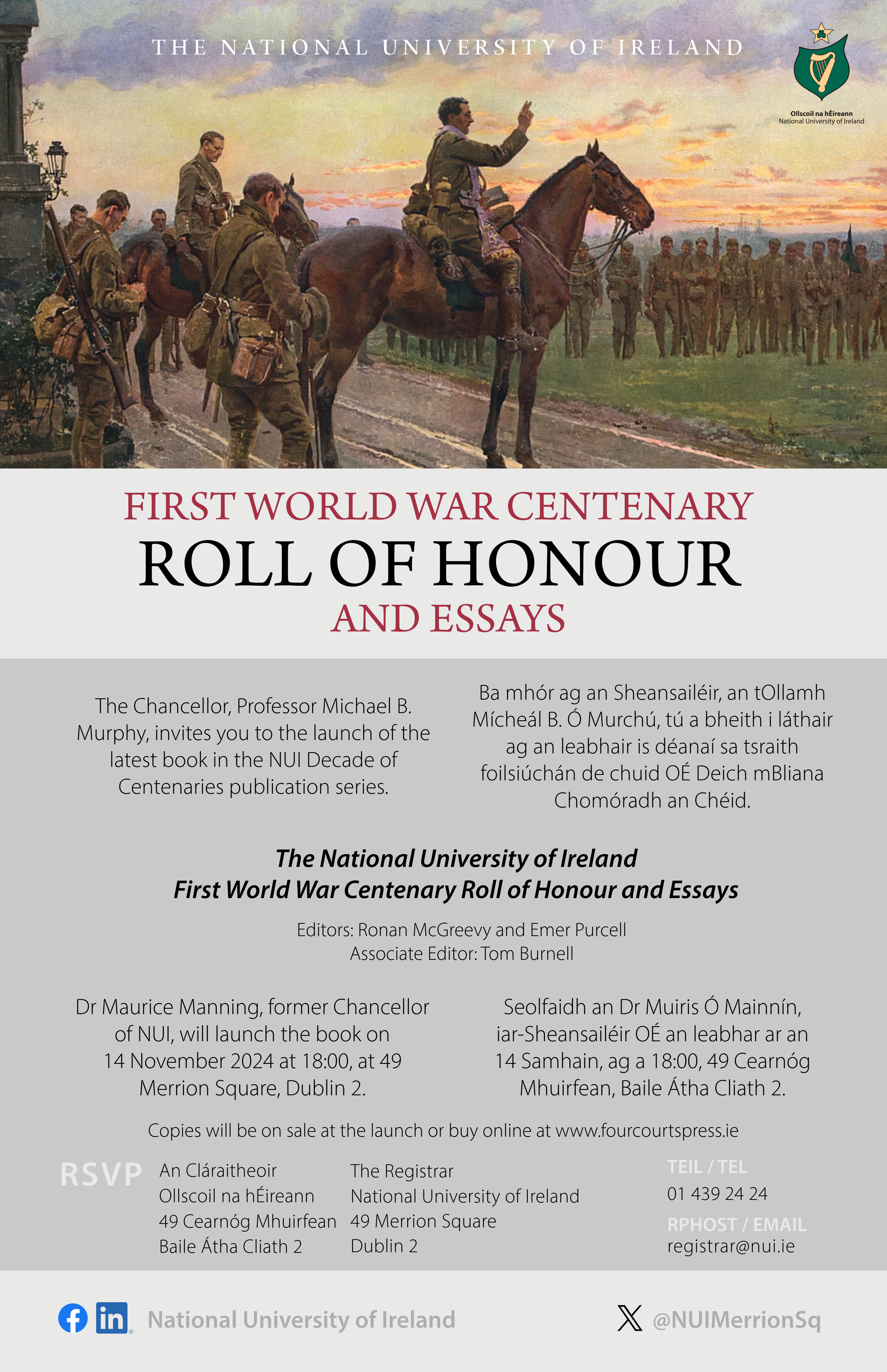 NUI First World War Centenary Roll of Honour and Essays